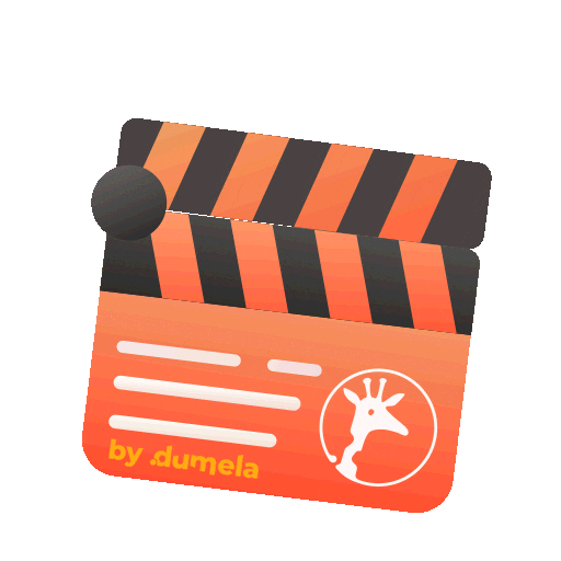 Orange Clapper Sticker by Dumela