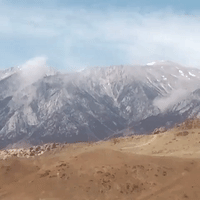 Dust Rises in Sierra Nevada After Earthquake Hits California