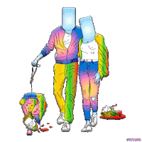 Good Morning Art Sticker by PEEKASSO