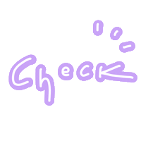 Check お知らせ Sticker