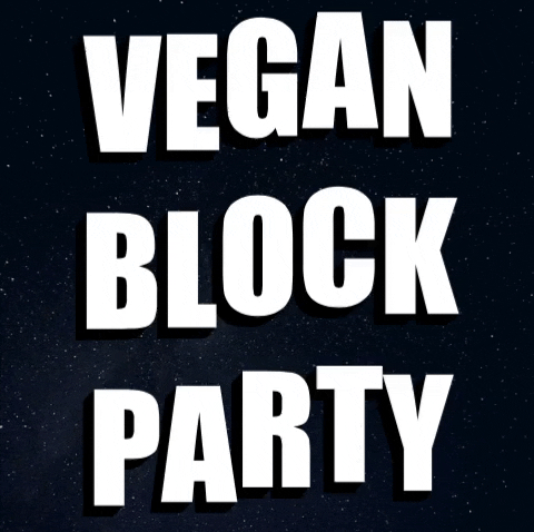 veganblockparty giphygifmaker vegan vbp vbp2019 GIF