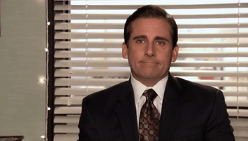 The Office gif. Steve Carrell as Michael Scott looks blank and unaffected, then says, "I'm dead inside," which appears as text.