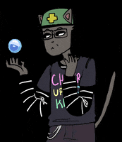 curleyharris cat thinking meow pondering GIF