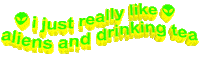 outer space tea Sticker by AnimatedText
