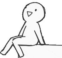 Happy Man Sticker by 水沐柚子rainpomelo