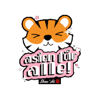 Tiger Asien Sticker by Shan Shi Austria