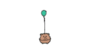 Teddy Bear Balloon Sticker