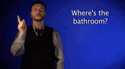 sign language wheres the bathroom GIF by Sign with Robert