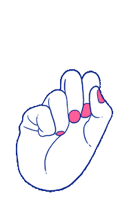 tobytriumph love happy peace hand Sticker