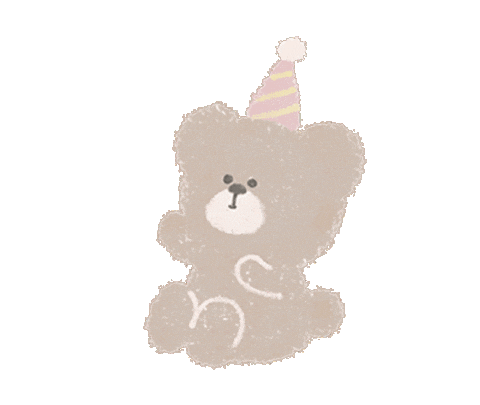 Birthday Bear Sticker