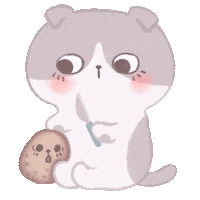 Cat Smile Sticker by TiffanyHuynhArt