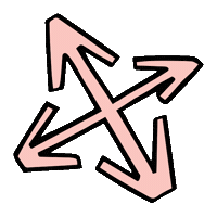 Arrow Sticker by Abiby