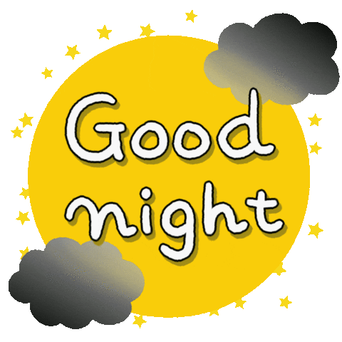 おやすみなさい Good Night Sticker