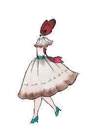 doro_kajumin walk 走る リボン 歩く Sticker