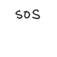 Sos Help Sticker