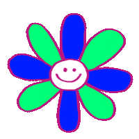 Happy Flower Sticker