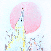 Full Moon Singing GIF