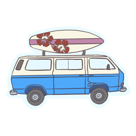 LeysaStudio giphyupload travel beach surf Sticker