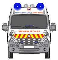 Protec_Paris_Seine rescue ambulance first aid pompier Sticker