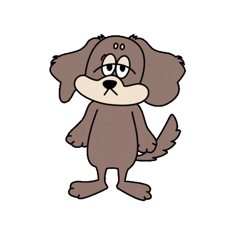 Sleepy Dog Sticker by SPINNS