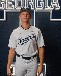 Georgia Tech Baseball GIF by Georgia Tech Yellow Jackets