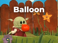 Blowing a balloon