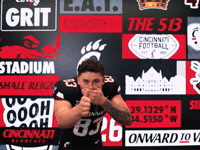 Football GIF by Cincinnati Bearcats