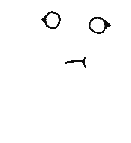 Tired Cartoon Sticker