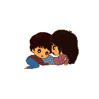 SushMoonTele night sweet couple yummy Sticker