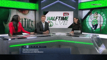 high five brian scalabrine GIF by NBC Sports Boston