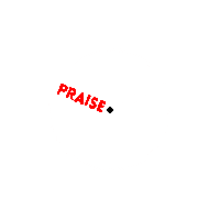 Happy Praise You Sticker by Flat White Websites
