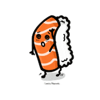Sushi Faint Sticker