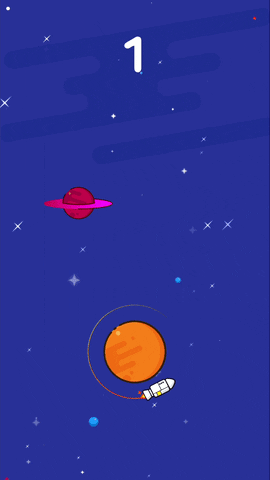 space stars GIF by ReadyGames