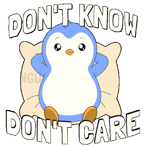 So What Idk Sticker by Pudgy Penguins