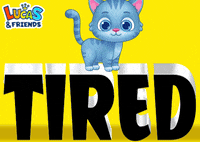 Tired Cat GIF by Lucas and Friends by RV AppStudios