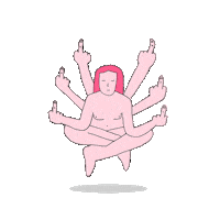 angry leave me alone Sticker