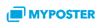 myposterde myposter-blue-blinking Sticker
