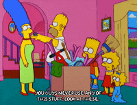 looking homer simpson GIF