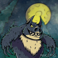 Horror Howling GIF by Nikepig