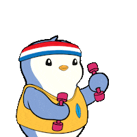 Happy Work Out Sticker by Pudgy Penguins