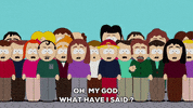 shocked people GIF by South Park 