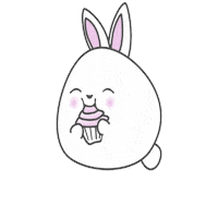 Jump Nom Sticker by Rainbow Rabbits