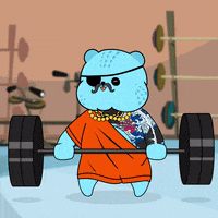 Beast Mode Gym GIF by Kanpai Pandas
