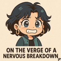 Sweating Nervous Breakdown GIF by Persona