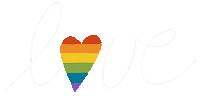 Gay Pride Heart Sticker by Daniela Nachtigall
