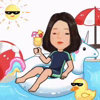 Chilling Pool Party GIF