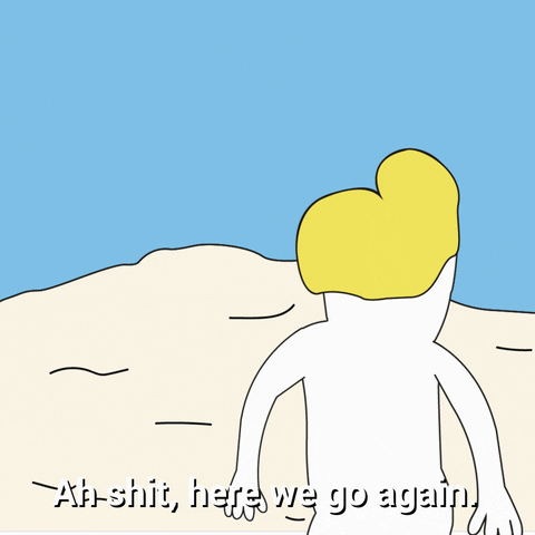 here we go again GIF by Lowi