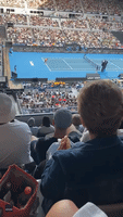 Tennis Fan Intrigued as Hot Dog Eaten in Unusual Way at Australian Open