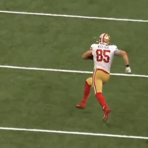 joshuabillups giphyupload 49ers george kittle georgekittle GIF