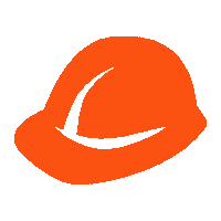 Orange Hat Sticker by bouygues-construction